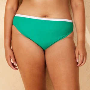 Women's High Leg Cheeky Bikini Bottom - Wild Fable™ - 1 of 3