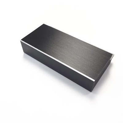 Eva Black Silver Rectangular Bathroom Vanity Wall Mirror - 36" x 30.34"