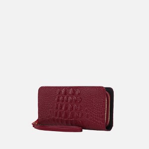 MKF Collection Eve Genuine Leather Crocodile-embossed Women’s Wristlet Wallet by Mia K - 1 of 3