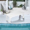 Backless HDPE Adirondack Bench With Wood Texture,Patio Armless Chairs With UV Protection,Outdoor Armless Chairs For Patio,Backyard-Cuddlewood - 2 of 4