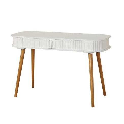 Edie Desk White Walnut Buylateral Target