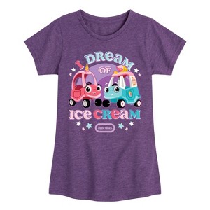 Girls' - Little Tikes - I Dream of Ice Cream Fitted Short Sleeve Graphic T-Shirt - 1 of 4