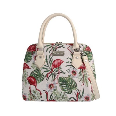 Signare USA Flamingo Convertible Top Handle Handbag