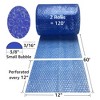 UBMOVE Small Bubble Blue Wrap - 120' x 12" Wide perforated every 12" - image 2 of 4