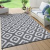 9x12' Waterproof Outdoor Rug, Reversible Plastic Patio Rugs with Storage Bag, Portable Carpet for Camping, Balcony Deck Backyard - 2 of 4