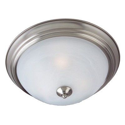 6" Essentials 3-Light Flush Mount Satin Nickel - Maxim