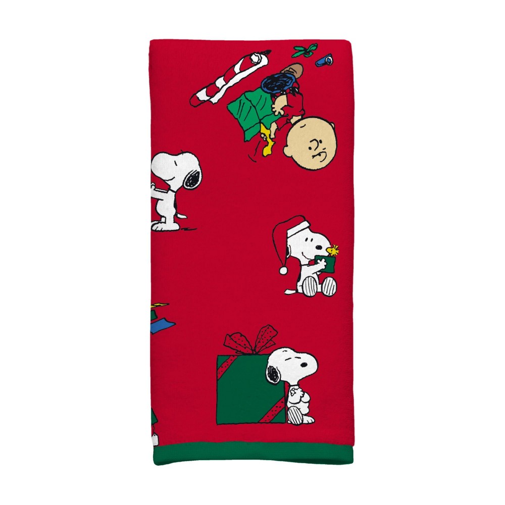 6pack of 2 count  Peanuts Holiday Kids' Hand Towel