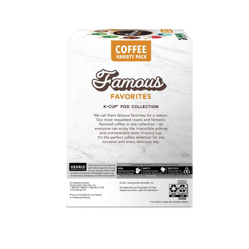 Keurig Famous Favorites Keurig K-Cup Pod Collection Medium Roast Coffee - 24ct, 5 of 6