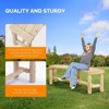 Karl Home | 56 In. 2-Person Fir Curved Outdoor Bench - 4 of 4