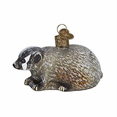 Old World Christmas Blown Glass Ornament for Christmas Tree, Vintage Badger