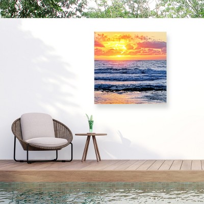 Trademark Fine Art - Beata Czyzowska Young Sunrise In My Square Matted Framed Art