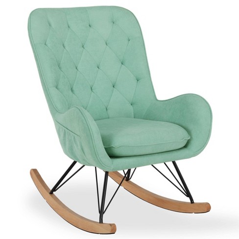 Baby Relax Zander Rocker Chair with Side Storage Pockets Teal - image 1 of 4