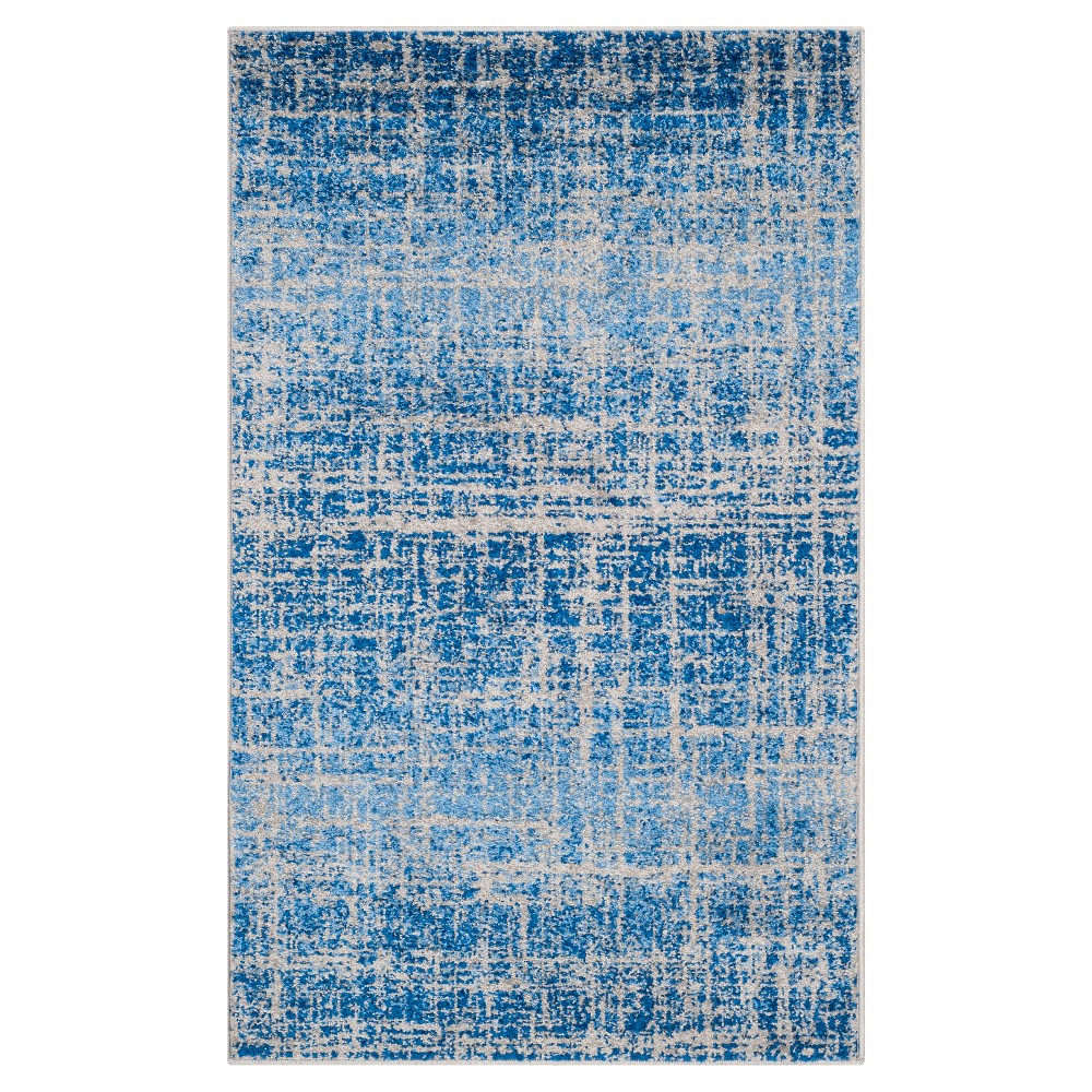 3'x5' Diandra Abstract Area Rug Blue/Silver - Safavieh