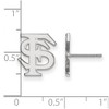 Black Bow Jewelry 14k White Gold Florida State Seminoles NCAA Post Earrings - 2 of 3