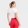 Women's Everyday Soft Cropped Short Sleeve T-Shirt - All In Motion™ - 2 of 4