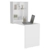 AZL1 Life Concept Folding Table with Four Shelves Wall Mounted Multi Use Simplistic Modern Aesthetic for Small Spaces Home, White, 19.3"*62"*10" - 4 of 4