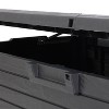 Toomax Florida UV Resistant Lockable Deck Storage Box Bench for Outdoor Pool Patio Garden Furniture & Indoor Toy Bin Container, 145 Gal (Anthracite) - 3 of 4