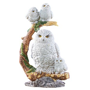 Collections Etc Hand-Painted White Owl Family Lawn Ornament 7.75 X 6 X 12.25 White - 1 of 2