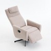 Linen Fabric 360 Swivel Chair, Handle Glider Recliner Nursery Chair With Adjustable Back And Footrest, Swivel Chairs Accent-Cuddlewood - 2 of 4