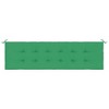 vidaXL Garden Bench Cushion - Comfortable 70.9"x19.7"x1.2" Foam Fiber Filled Cushion with Oxford Polyester Fabric in Green for Outdoor Use - 4 of 4