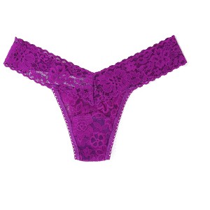 Hanky Panky Women's Daily Lace Petite Low Rise Thong - One Size - 1 of 2