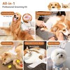 Pet Hair Clipper Set, Multifunctional Cat and Dog Hair Clipper, 5 Pieces Professional Pet Grooming Tools, with 2L Hair Storage, White + Orange - 3 of 4