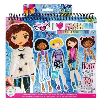 I Love Fashion Design Sketch Set - Fashion Angels