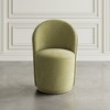 Jofran,Landon Mid-Century Modern Upholstered Swivel Dining Chair (Set of 2) - 3 of 4