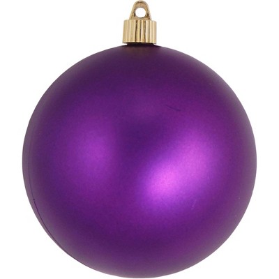 Christmas by Krebs 4ct Diva Purple Shatterproof Shiny Finish Christmas Ball Ornaments 4.75" (120mm)