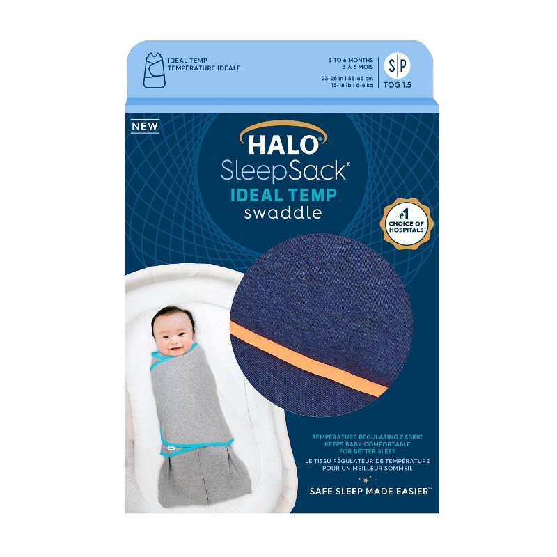 HALO Innovations Sleepsack Swaddle Wrap Ideal Temperature, 4 of 7