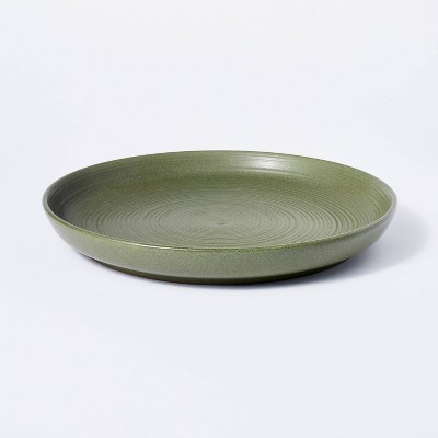 12" Stoneware Round Serving Platter Green - Threshold™ designed with Studio McGee