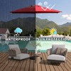 CAVINAS 10 FT Patio Umbrella with Push Button Tilt and Crank,Market Umbrella with 8 Sturdy Ribs for Backyard,Poolside,Deck, - 2 of 4