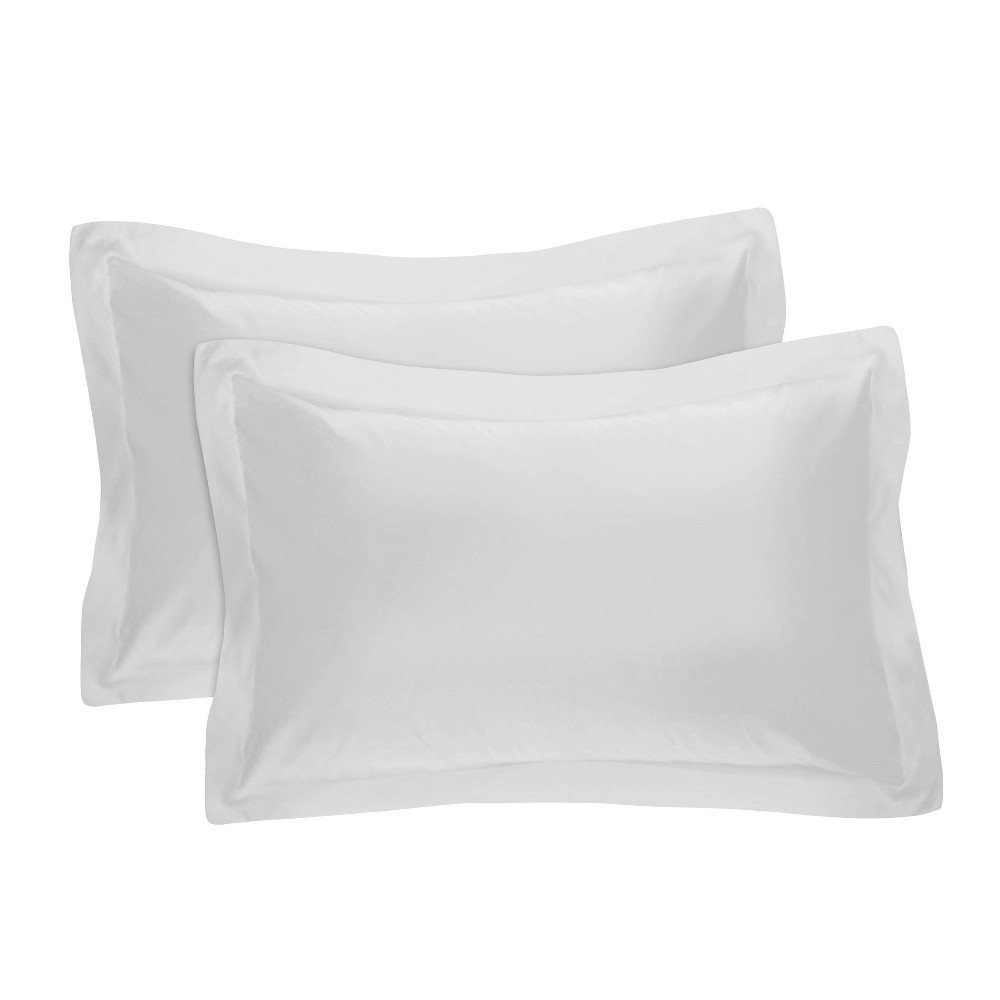 Photos - Pillowcase 2pc Tailored Sham White  - Levinsohn(Standard)