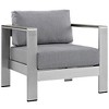 Modway Shore Outdoor Patio Aluminum Armchair - 2 of 4