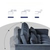 FONTOI 3 in 1 Pull out Sofa, Reversible Sleeper, Convertible Couch Bed with Adjustable Backrest Pillows&Pockets for Home, Black, 52.75"*31.1"*33.46" - 4 of 4