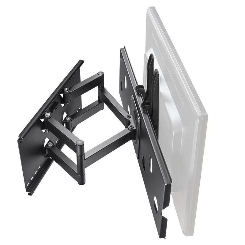Monoprice Titan Series Full Motion Wall Mount For Large 32" - 60" Inch TVs Displays, Max 175 LBS. 50x50 to 750x450, Black, Rohs Compliant, 5 of 7