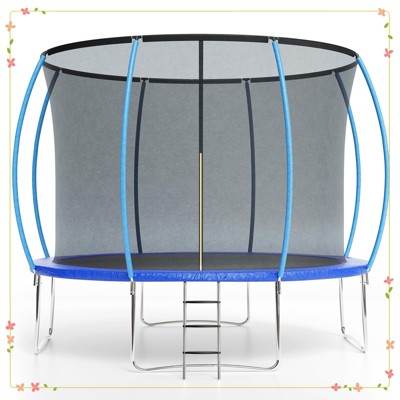 Trampoline with Enclosure & Ladder, ASTM Approved Heavy-Duty Outdoor Recreational Trampoline