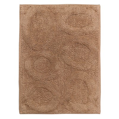 Super Soft Cotton Non Skid Back Sinking Bath Rug 20 X 30 Natural