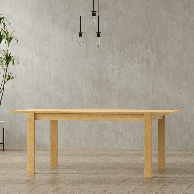 Sapphtopaz Dining Table Kitchen Table 60" Wooden Rectangular Dining Table with Wood Legs for Kitchen, Dining Room