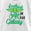 Girl's Star Wars: The Mandalorian St. Patrick's Day Grogu Luckiest in the Galaxy T-Shirt - 2 of 4