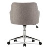 Alera Alera Captain Series Mid-Back Chair, Supports Up to 275 lb, 17.5" to 20.5" Seat Height, Gray Tweed Seat/Back, Chrome Base - 4 of 4