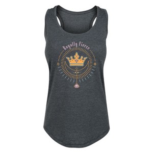 Women's - Disney Princess - Royally Fierce Graphic Racerback Tank - 1 of 4