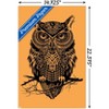 Trends International Rachel Caldwell - Warrior Owl On Orange Unframed Wall Poster Prints - 3 of 4