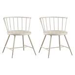 Set of 2 Norfolk Low Windor Dining Chair Wood/White - Homelegance