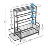 MaseiKar Basketball Sports Equipment Organizer, Sports Storage for Yoga Mat, Tennis Racket, Football, Ball Storage Cart with Wheel for Garage, Outdoor - 3 of 4