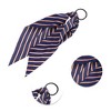 Unique Bargains Stripes Triangle Ribbon Hair Elastic Band 1 Pc - 3 of 4