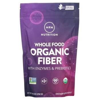 MRM Nutrition Whole Food, Organic Fiber with Enzymes and Prebiotics, 9.03 oz (256 g)