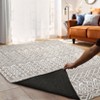 Faux Wool Boho Vintage Floral Printed Area Rug Ultra Thin Low Pile Machine Washable Stain Resistant Non Shedding Pet Friendly Floor Rug with Non Slip - 4 of 4