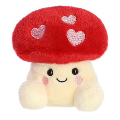 Aurora Mini Aislyn Heart Mushroom Palm Pals Adorable Stuffed Animal Red 5"