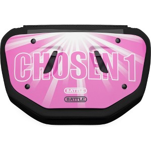 Battle Sports Chosen 1 UV Reactive Protective Football Back Plate - Pink - 1 of 2